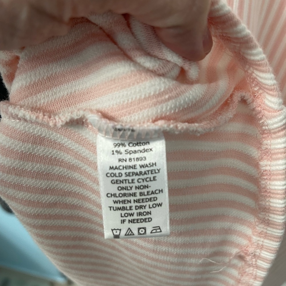 Isaac Mizrah Live Pale Pink and White Stripe Dress - Picture 6 of 6